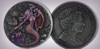 Pobjoy Mint Offers Mythical Creatures - Siren Coin With Iridescent Effect