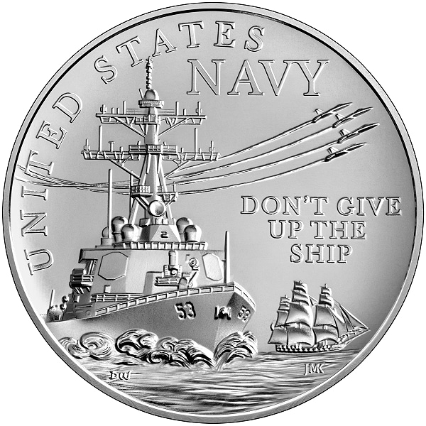 United States Mint Releases U.S. Navy 2.5 Ounce Silver Medal