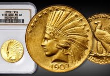 High-Grade Gold Eagle Certified by NGC Realizes Over $800,000