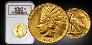 High-Grade Gold Eagle Certified by NGC Realizes Over $800,000