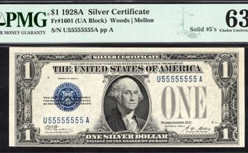 Solid 5: Unique Silver Certificate Sells for $7,600 at GreatCollections
