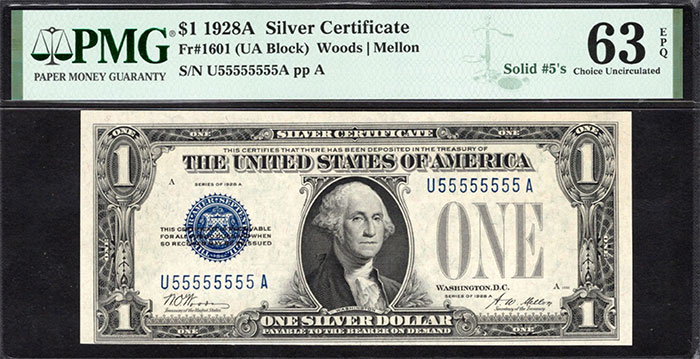 Solid 5: Unique Silver Certificate Sells for $7,600 at GreatCollections