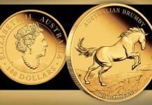 Perth Mint Issues 1oz Gold Proof Coin Featuring the Australian Brumby
