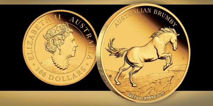 Perth Mint Issues 1oz Gold Proof Coin Featuring the Australian Brumby