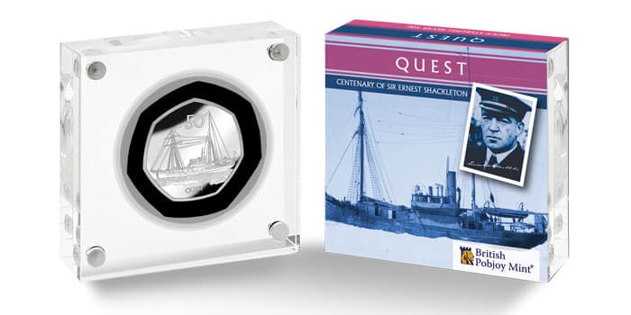 Final Coin in the 2022 Tall Ship 50p Series Features Quest