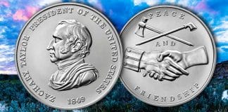 Presidential Silver Medal Honoring Zachary Taylor Available May 2