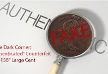 From the Dark Corner: An "Authenticated" Counterfeit 1798 "S-158" Large Cent