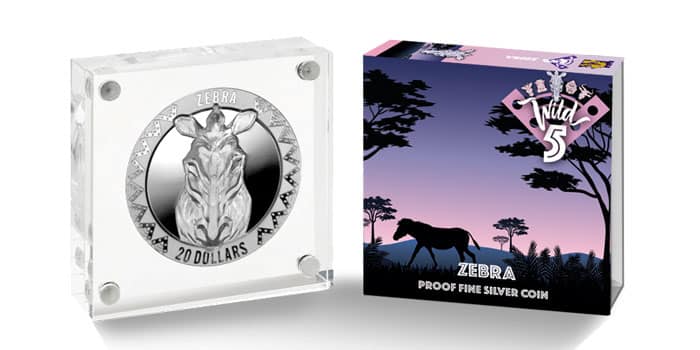 Final Silver Coin in Wild 5 Series Features the Zebra