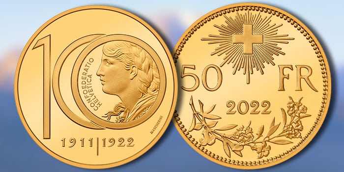 New Swiss Gold Coin Commemorates 100 Years Since Last 10 Franc Vreneli