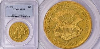 Rare Key Date 1854-O Double Eagle at GreatCollections