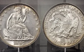 1887 Liberty Seated Half Dollar. Image: Stack's Bowers / CoinWeek.