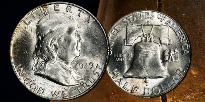 United States 1949 Franklin Half Dollar