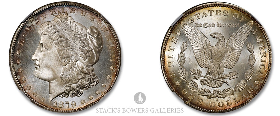Extremely High Grade 1879-S Morgan Dollar Featured in June 2022 Stack's Bowers Showcase Auction