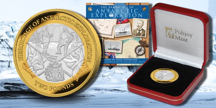 New £2 Coin Series Celebrates Heroic Age of Antarctic Exploration