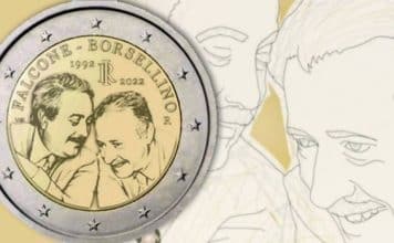 Italian Mint Issues 2 Euro Commemorative Honoring Heroes Against the Mafia