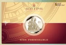 Final Coin in British Virgin Islands Ship Series Features HMS Formidable