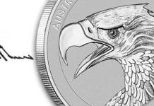 Perth Mint Issues 2022 1oz Platinum Enhanced Reverse Proof Wedge-Tailed Eagle Coin