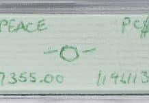 Unusual PCGS Prototype Holder Offered by GreatCollections