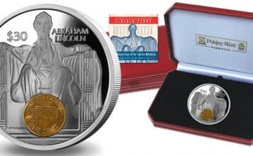 New 5oz Silver Proof Coin Features Goldclad Lincoln Memorial Penny