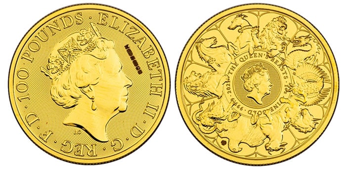 Unique Queen's Beasts Gold Die Trial Among New Coins at Atlas Numismatics