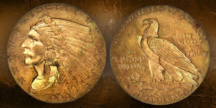 Untied States 1929 Indian Head Quarter Eagle