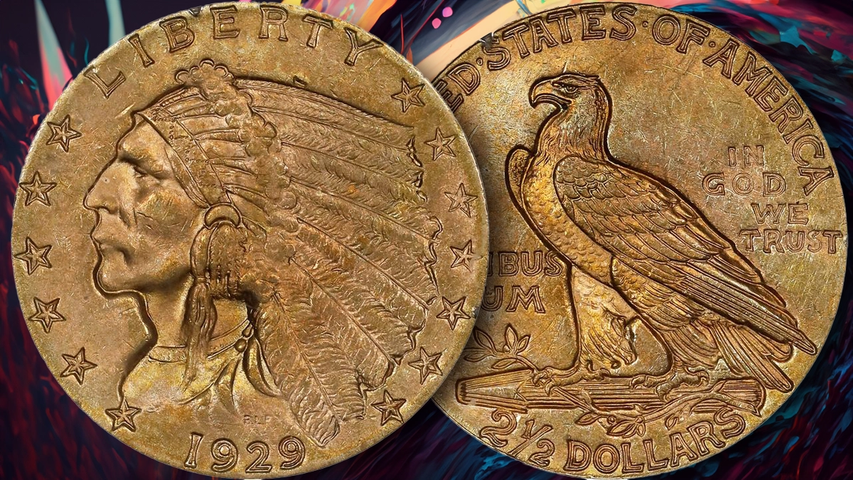 1929 Indian Head Quarter Eagle. Image: CoinWeek / Stack's Bowers.