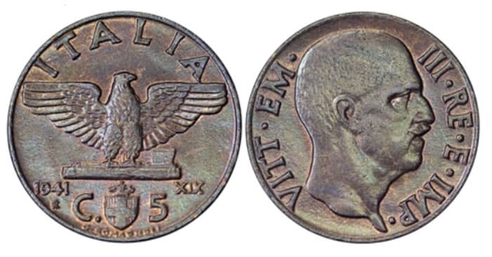 Code swar Monohf Coin Money Mark  Medallion Italian Italy 