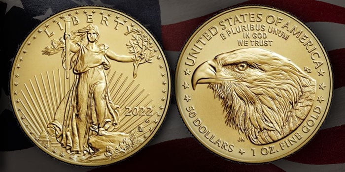 2022 American Gold Eagle 1oz Uncirculated Coin Available June 16