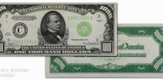 1934 $1,000 Philadelphia Federal Reserve Note - Stack's Bowers Galleries