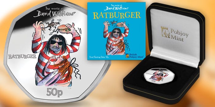 La quinta moneda en el mundo de la serie de monedas David Warriors presenta a Ratburger