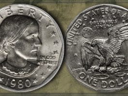 United States 1980-D Susan B. Anthony Dollar