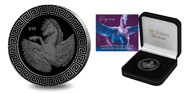 Pegasus 1oz Silver Proof Coin Available With Pearl Black Finish - Vimarsana News