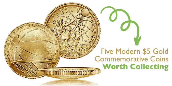 Five Modern $5 Gold Commemorative Coins Worth Collecting