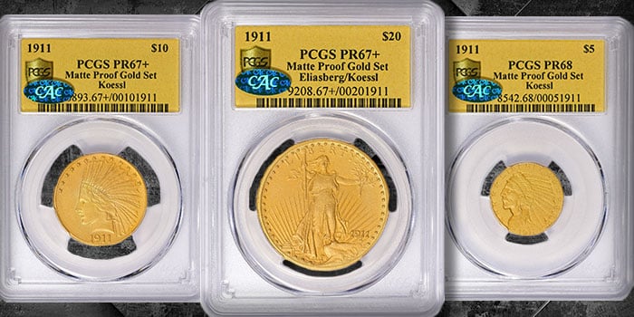 All-Time #1 Koessl Matte Proof Gold Set on Display at ANA World’s Fair of Money