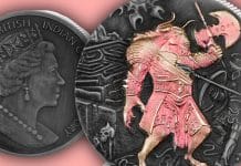 Pobjoy Mint Offers Mythical Creatures - Minotaur Coin With Iridescent Effect