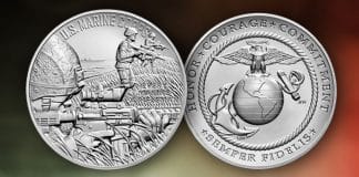 U.S. Marine Corps Silver Medal for Sale July 15