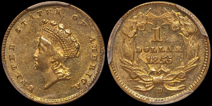 The Full Date 1855-D Gold Dollar
