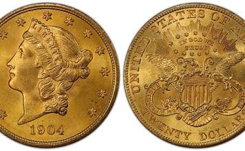 United States 1904 Liberty Head $20 Double Eagle