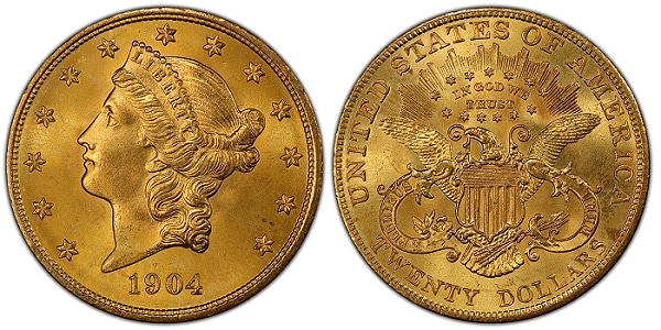 United States 1904 Liberty Head $20 Double Eagle