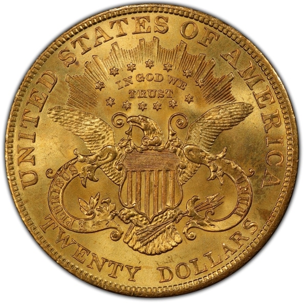 Reverse, United States 1904 Liberty Head $20 Double Eagle
