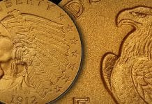 GreatCollections Offering One of Finest Known Proof 1912 Indian Head Quarter Eagles