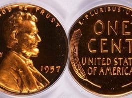 Rare Deep Cameo Proof 1957 Lincoln Cent at GreatCollections