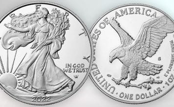 American Silver Eagle 2022 (S) Proof Coin Available August 9