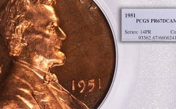 Top Pop DCAM 1951 Proof Lincoln Cent Offered by GreatCollections