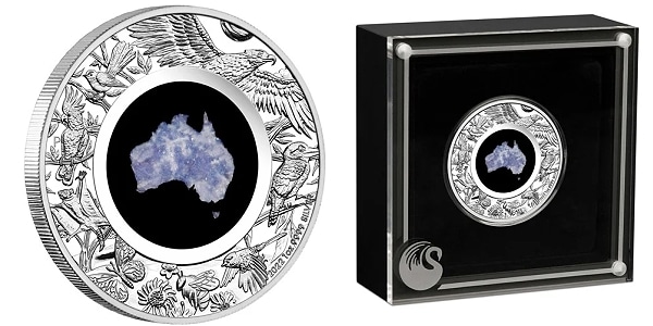 Perth Mint Issues Great Southern Land Coin With Blue Lepidolite