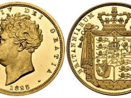 Possibly Unique 1825 Pattern Two Pounds Among New Coins at Atlas Numismatics
