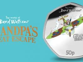 Final Coin in World of David Walliams Coin Series Features Grandpa’s Great Escape
