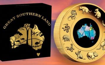 Perth Mint Issues 2022 Great Southern Land 2oz Gold Opal Coin