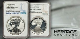 Heritage Auctions Modern Bullion Coin Showcase August 8