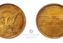 Mint State 1852 Humbert $10 Gold Coin Featured in Stack's Bowers August 2022 Showcase Auction